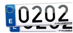 PLACA MATRICULA