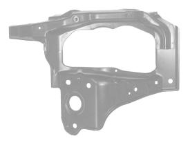VAUNER 109162581 - OPEL CORSA 2000-*MASCARA FARO IZQ