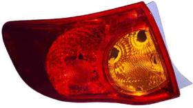 IPARLUX 16900931 - G.OP.TR.EXT.I.AMBAR-ROJ TOYOTA  COROLLA  SEDAN 4P  (07->10)