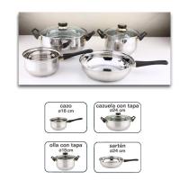 JBM 51141 - SET 6 PIEZAS BATERIA COCINA