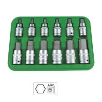 JBM 51260 - SET DE 12 PIEZAS DE 1/2" PUNTA HEXA