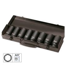 JBM 52347 - SET DE 8 VASOS DE IMPACTO HEXAGONAL