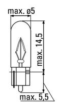 JBM 52859 - LAMPARA OBN WEDGE 12V 1.2 W T5