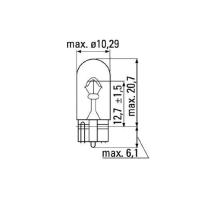 JBM 52861 - LAMPARA OBN WEDGE 12V 5W T10