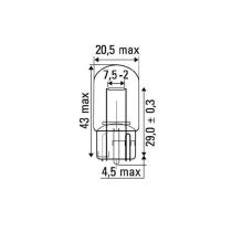 JBM 52862 - LAMPARA OBN WEDGE 21W 12V T20